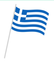 Greek flag on a pole
